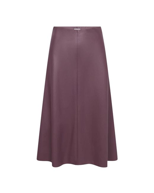 Midi Skirts Seductive de color Purple