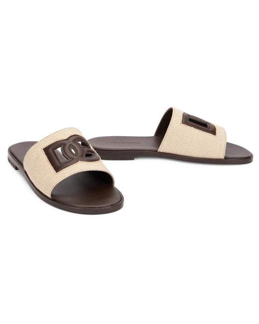 Dolce & Gabbana Natural Sliders