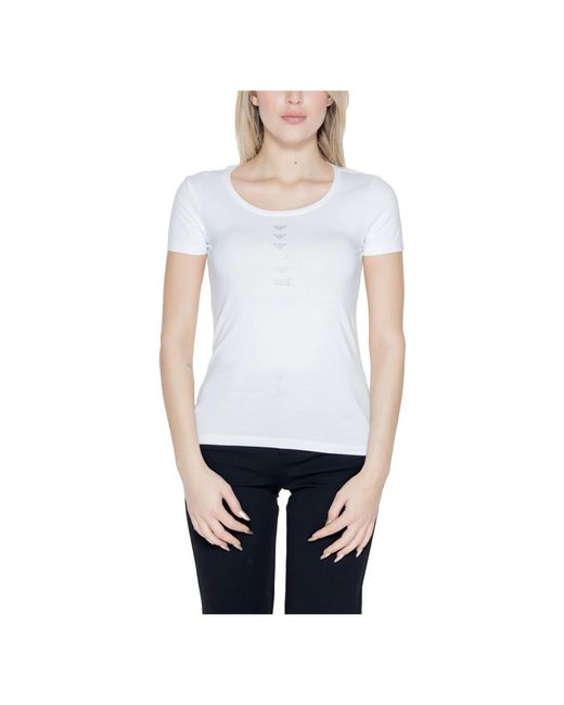 Camiseta mujer primavera/verano 3dtt 20 tjfkz EA7 de color White