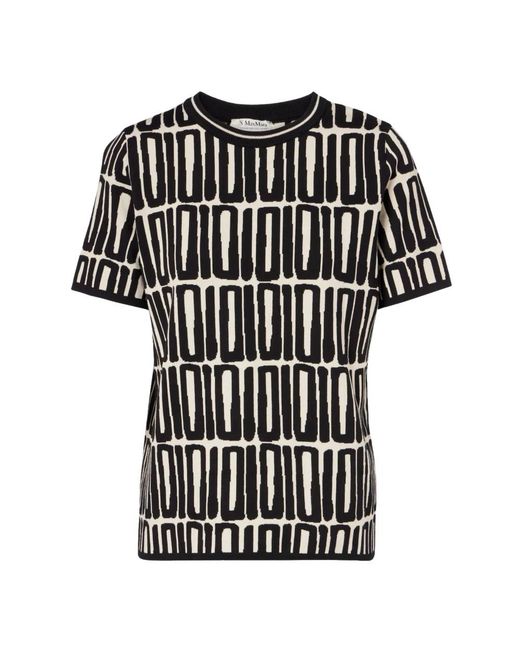 Max Mara Black Round-Neck Knitwear
