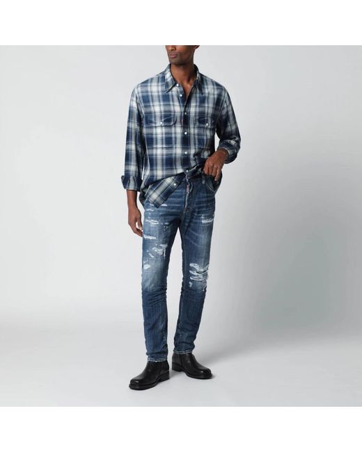 DSquared² Blue Slim-Fit Jeans for men