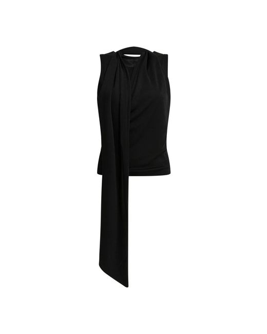 Sleeveless Tops AMI de color Black