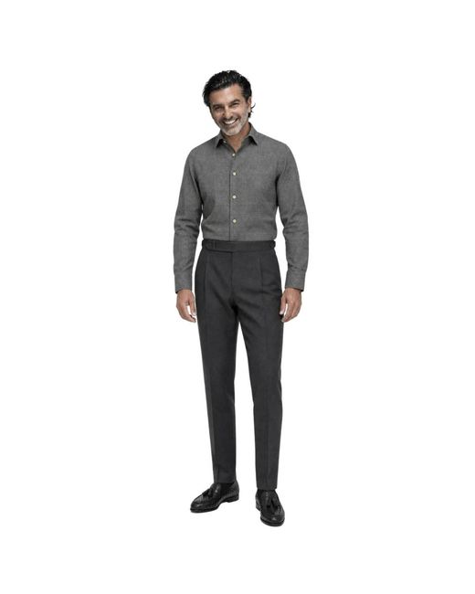 Franzese Collection Gray Formal Shirts for men