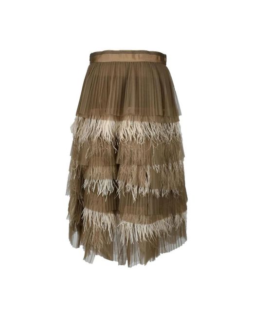 Brunello Cucinelli Midirokken - - Dames in het Brown