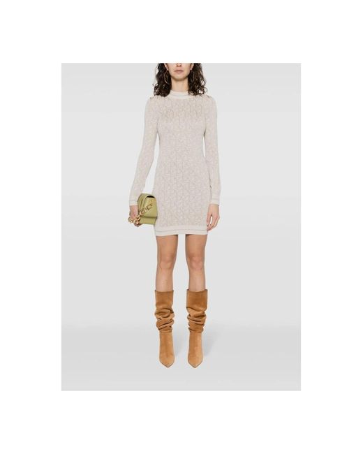 Palm Angels White Knitted Dresses