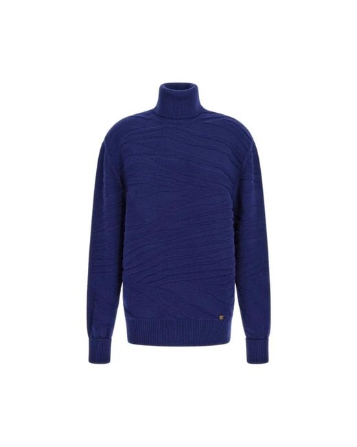Roberto Cavalli Blue Turtlenecks