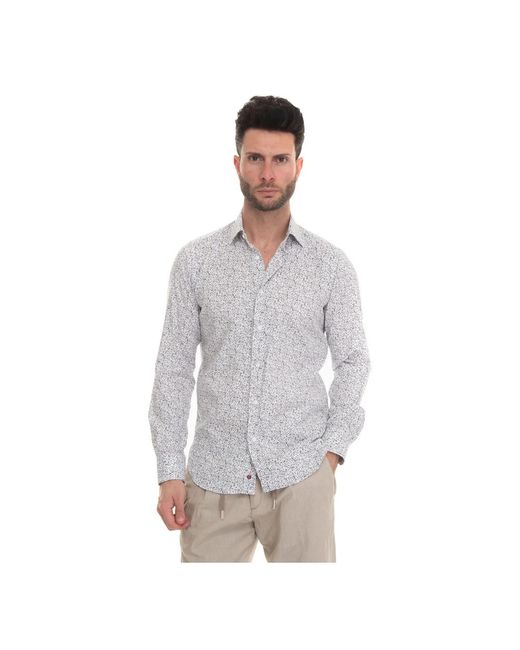 Camicia casual italiana di Carrel in Gray da Uomo