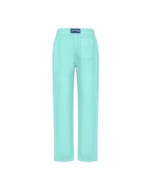Vilebrequin Linen Comfort Pants Solid in het Blue voor heren