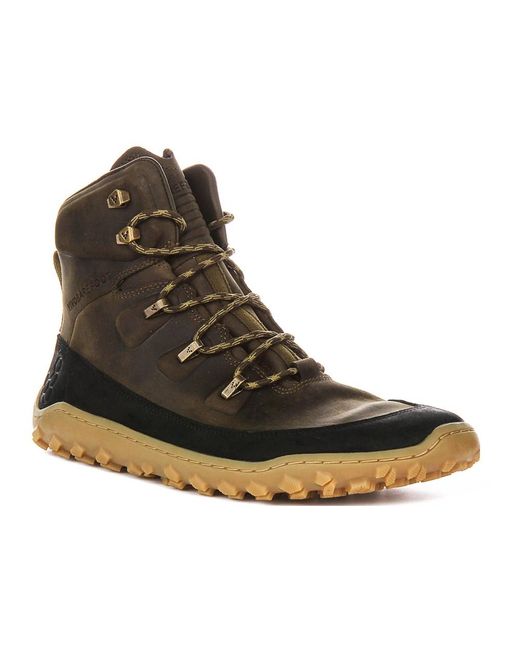 Vivobarefoot Brown Lace-Up Boots for men