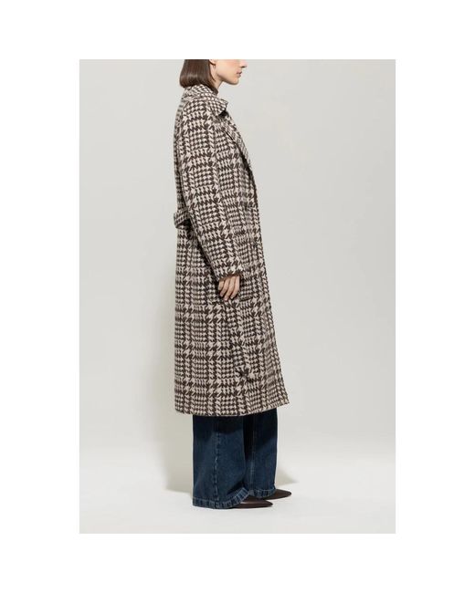 Luisa Cerano Multicolor Belted Coats