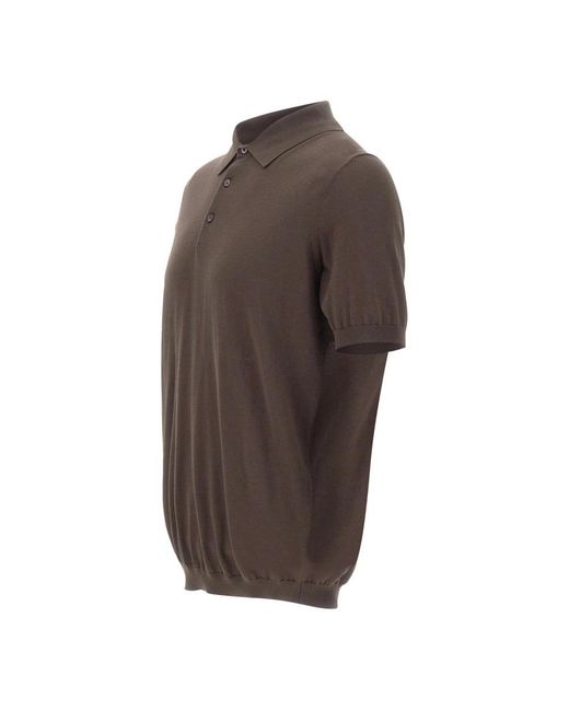 Kangra Brown Round-Neck Knitwear for men