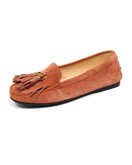 Tod's Orange Loafers