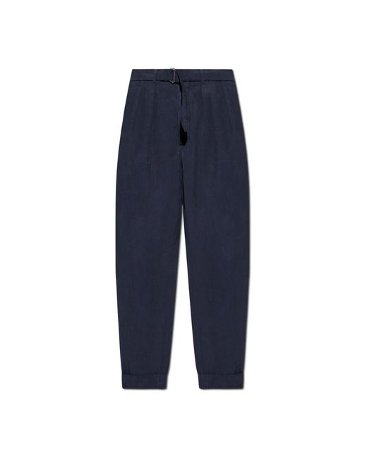 Officine Generale Hose Mit Gürtel in Blue für Herren