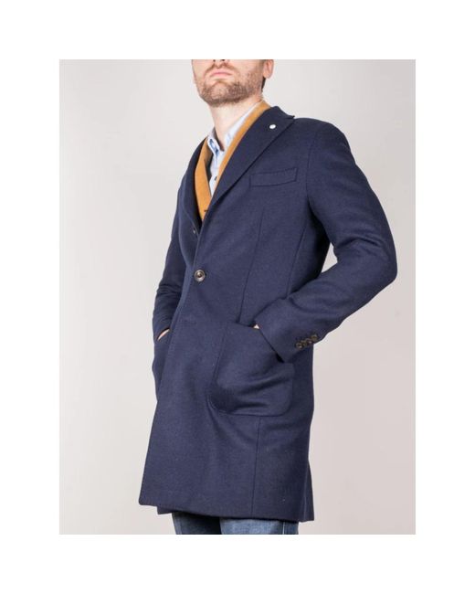 L.b.m. 1911 Blue Single-Breasted Coats for men