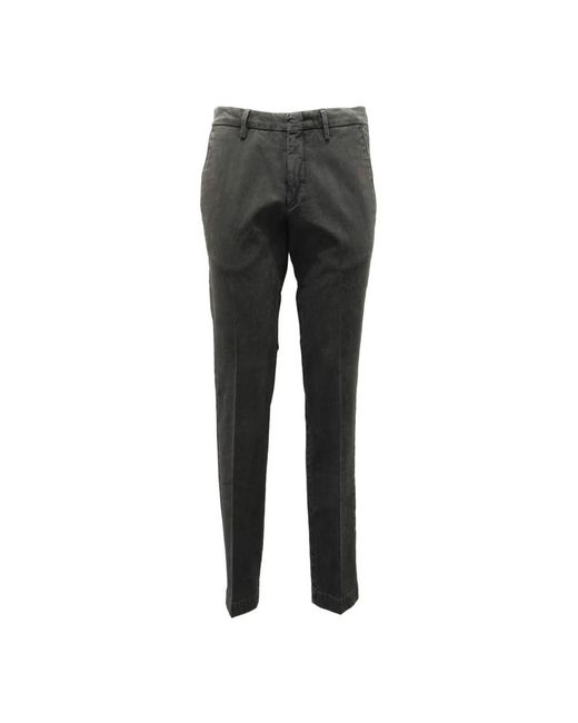 Michael Coal Gray Slim-Fit Trousers for men