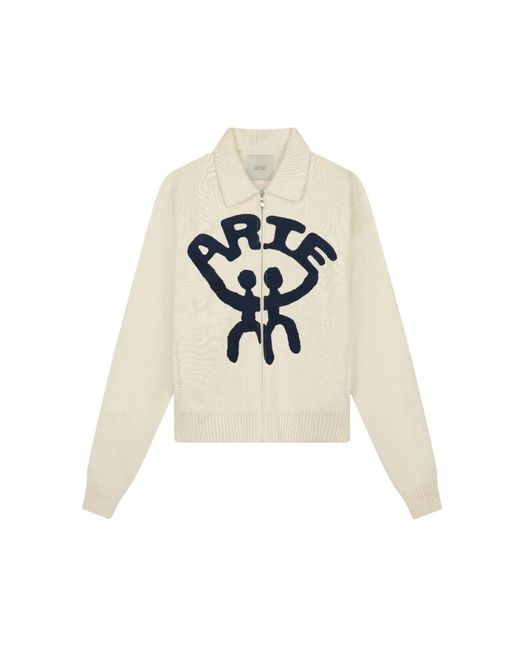 Cardigans Arte' de hombre de color White