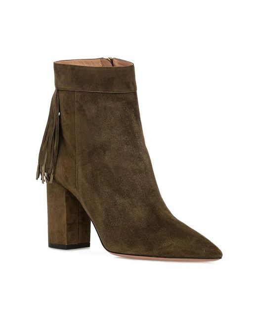 Aquazzura Brown Heeled Boots