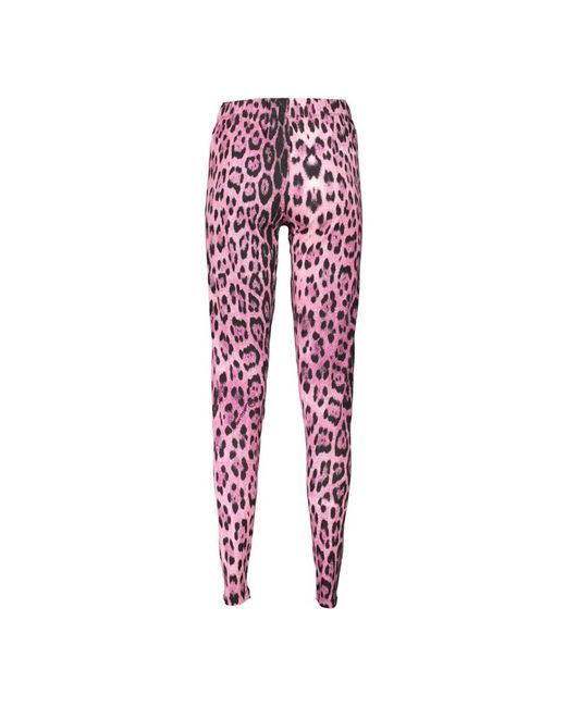 Roberto Cavalli Red Leggings