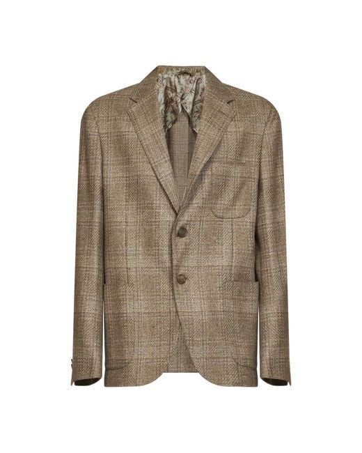 Etro Green Blazers for men