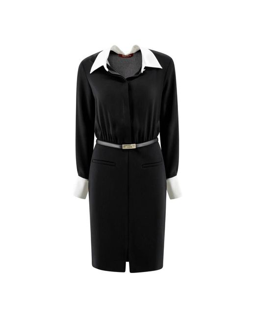 Max Mara Black Short Dresses