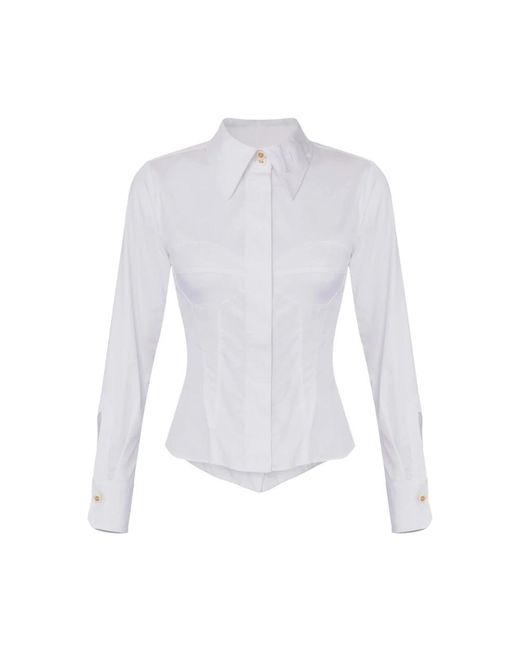 Elisabetta Franchi Stijlvolle Overhemden Collectie in het White