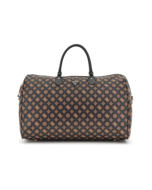 Guess Braune Wilder Weekender Reisetasche in Brown für Herren