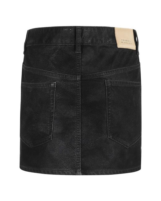 Isabel Marant Black Denim Skirts