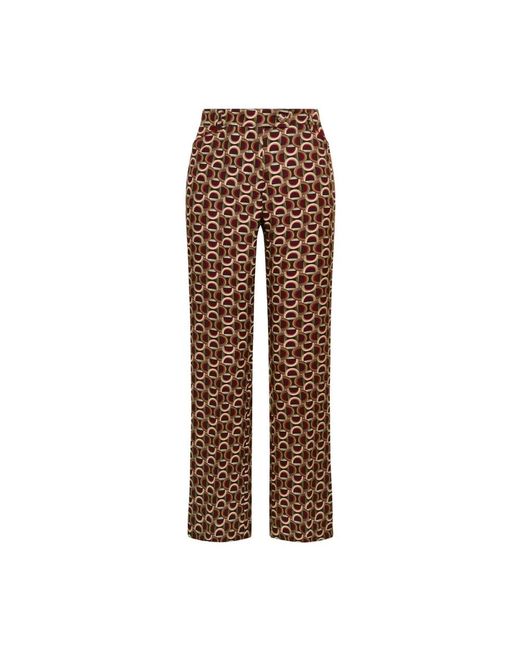 Cropped Trousers Maliparmi de color Brown