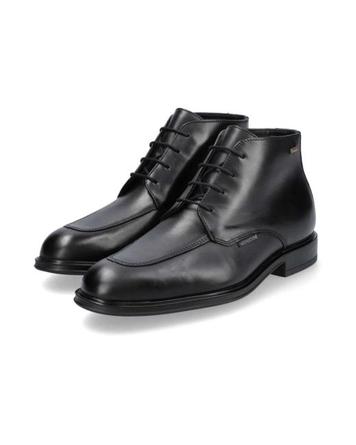 Mephisto Wasserdichter knöchelstiefel - schwarz leder in Black für Herren