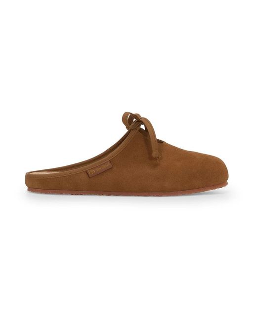 Mules Superga en coloris Brown