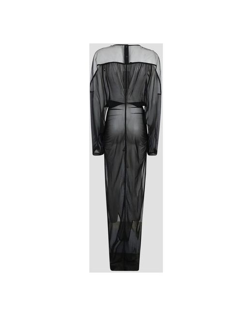 Rick Owens Gray Maxi Dresses