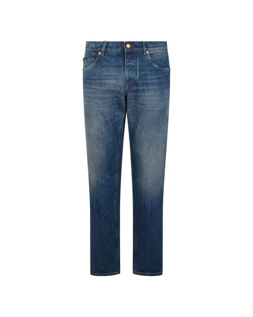 Dolce & Gabbana Blue Slim Fit Jeans for men