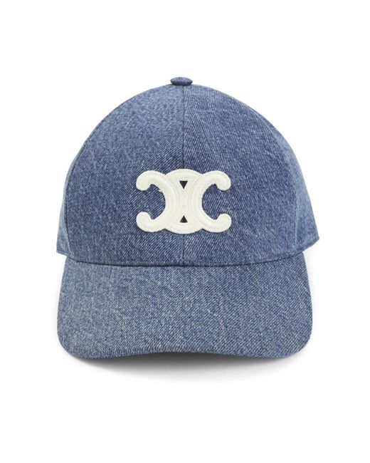 Céline Triomphe Baseball Cap in het Blue
