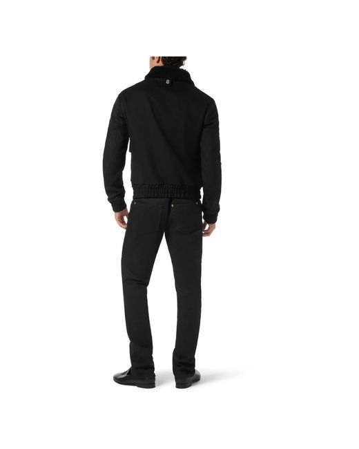 Billionaire Shearling Wollen Jas in het Black voor heren