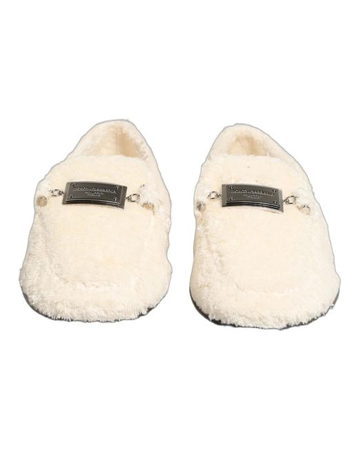 Dolce & Gabbana White Loafers for men