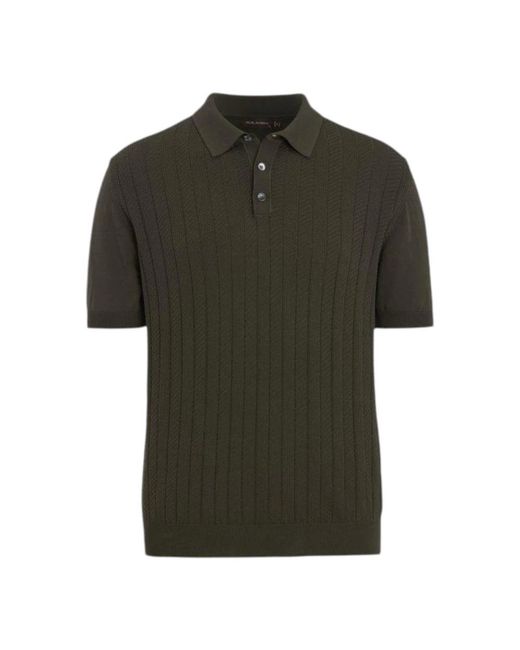 Oscar Jacobson Gestructureerd Poloshirt in het Green voor heren