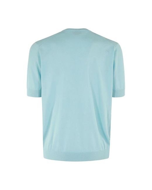 FILIPPO DE LAURENTIIS Delave crepe kragenhemd in Blue für Herren