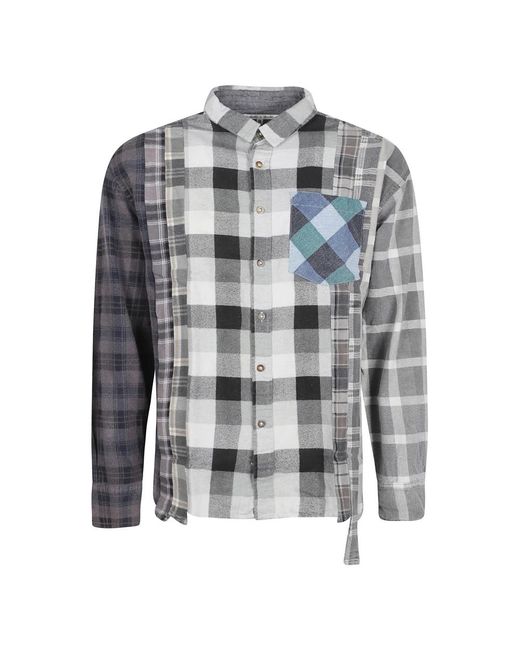 Needles Gray Casual Shirts for men