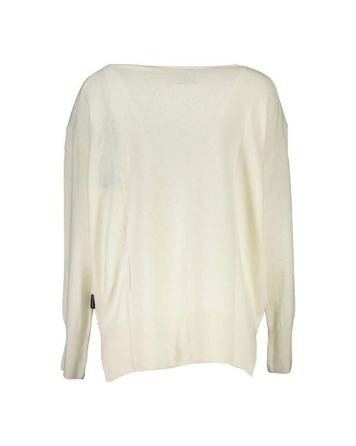 North Sails White Round-Neck Knitwear