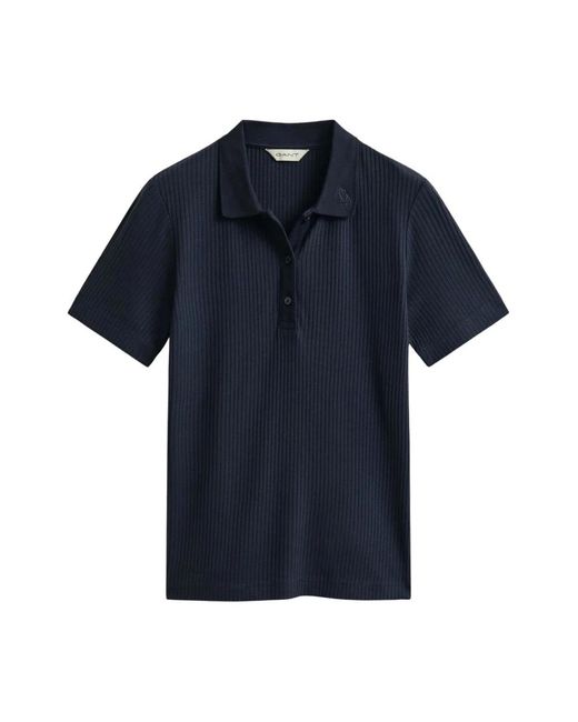 Gant Polo A Coste in het Blue