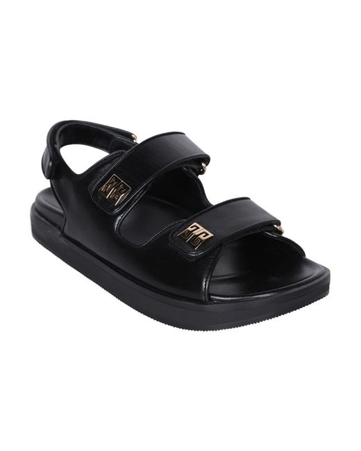 Givenchy Black Flat Sandals