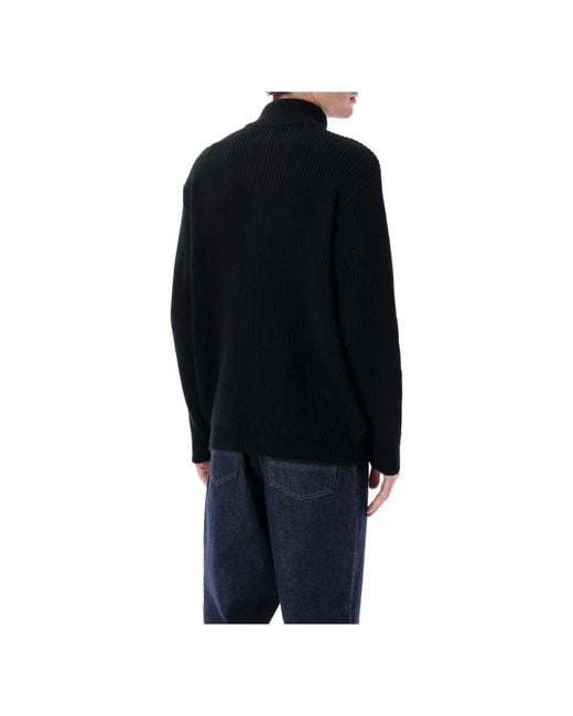 COLORFUL STANDARD Black Turtlenecks for men
