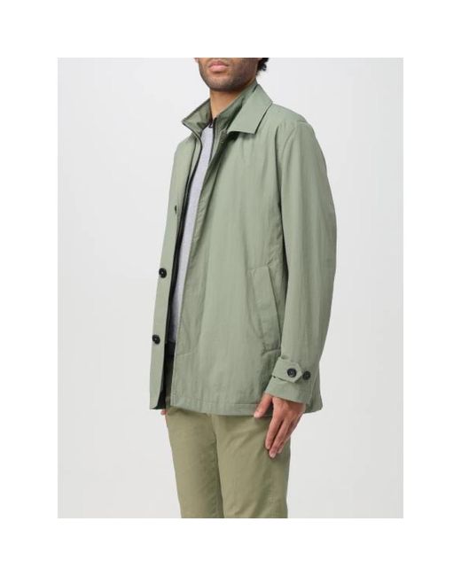 Single-Breasted Coats Fay de hombre de color Green