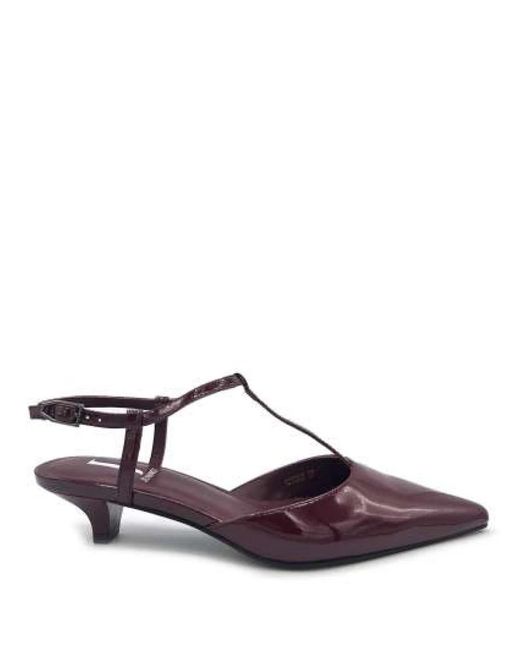 Jeannot Schoenen ,Rood ,Pump T-Bar in het Purple