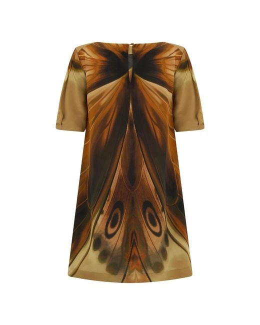 Alberta Ferretti Brown Short Dresses