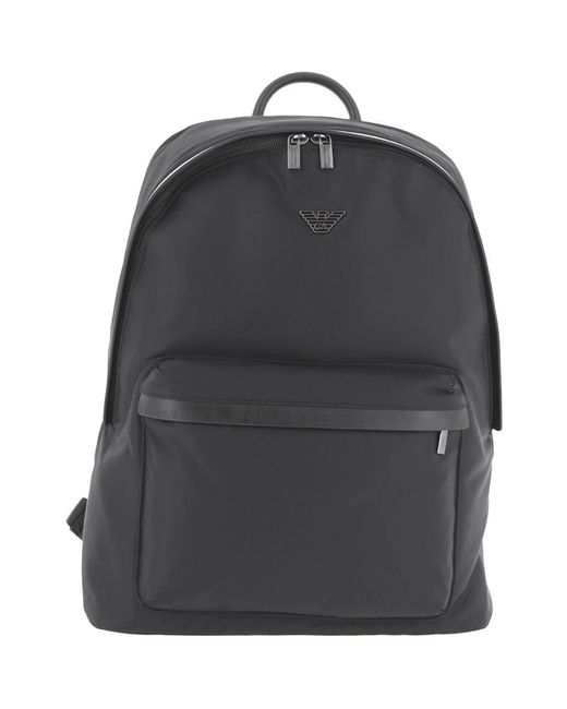 Emporio Armani Gray Backpacks for men
