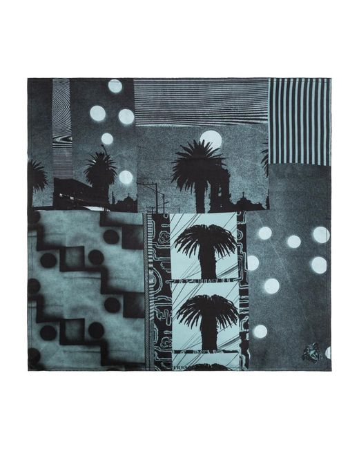 Versace Green Sunset Palms Seidenschal