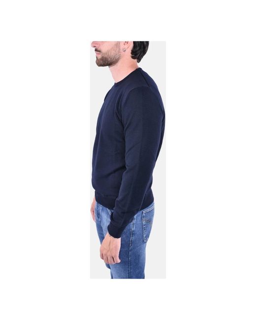 Kangra Basic Trui Met Ronde Hals in het Blue voor heren