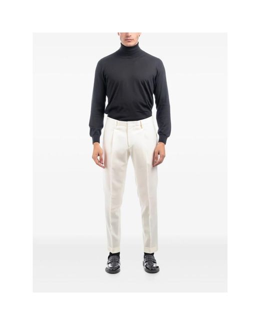 BRIGLIA Natural Straight Trousers for men