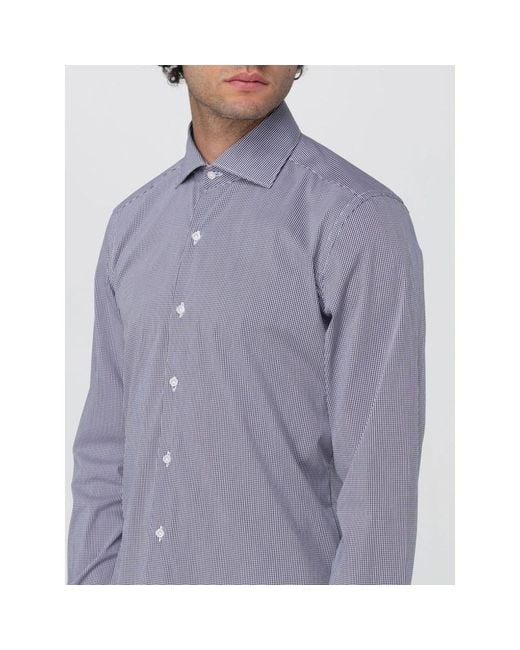 Fay Blue Casual Shirts for men
